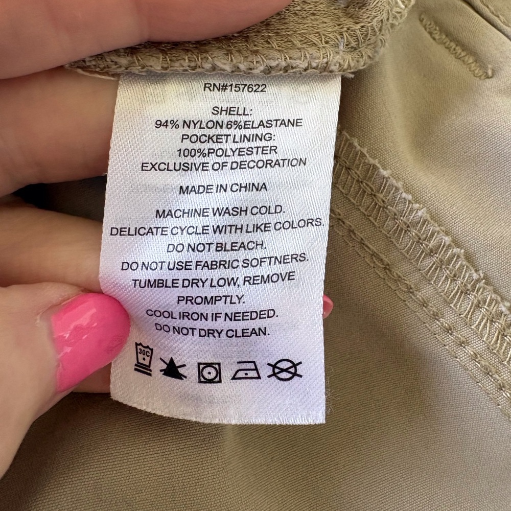 Eddie Bauer Size 16 Tan Hiking Shorts 7” Inseam Outdoors Utility Activewear - Picture 8 of 12
